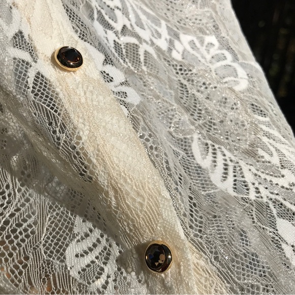 St. John Evening Lace Blouse - Picture 4 of 10